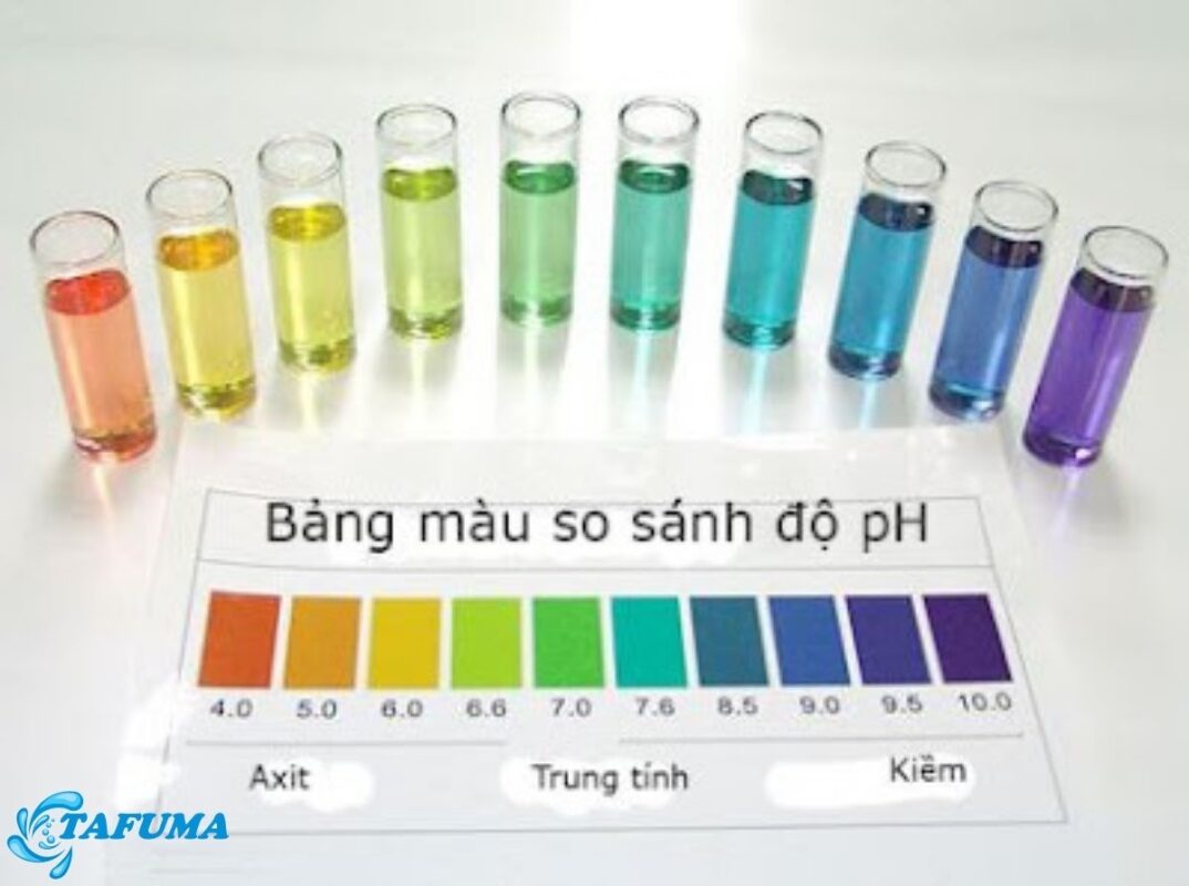 bảng màu so sánh độ pH
