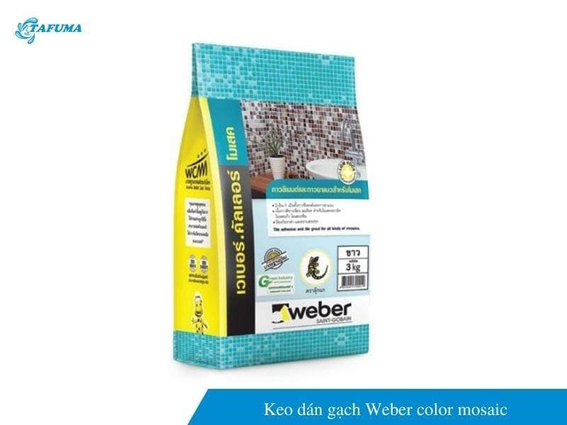 Keo dán gạch Weber color mosaic