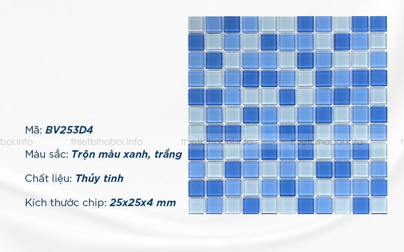 Mô tả sản phẩm gạch mosaic thủy tinh BV253D4