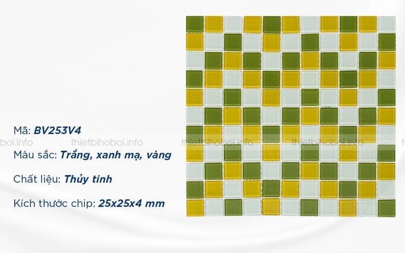 Mô tả sản phẩm gạch mosaic thủy tinh BV253V4