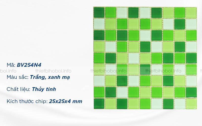 Mô tả sản phẩm gạch mosaic thủy tinh BV254N4
