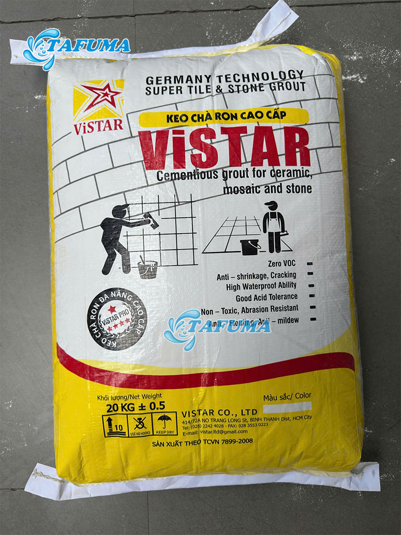 Keo chà joint gạch Vistar có chất lượng tốt