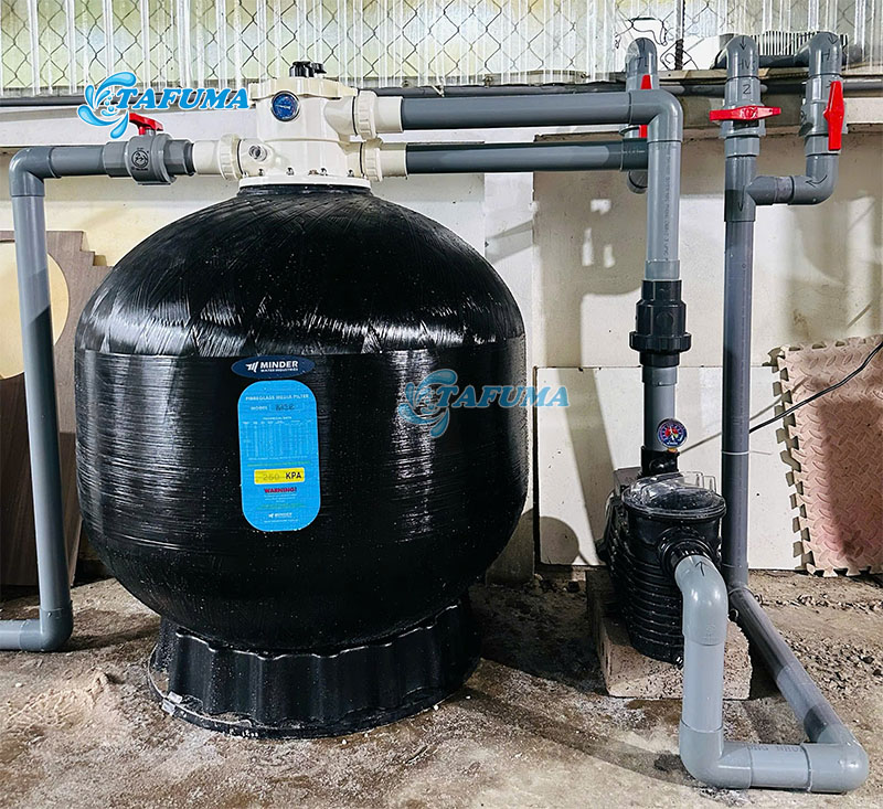 Bình lọc Minder M đen rất dễ bảo trì