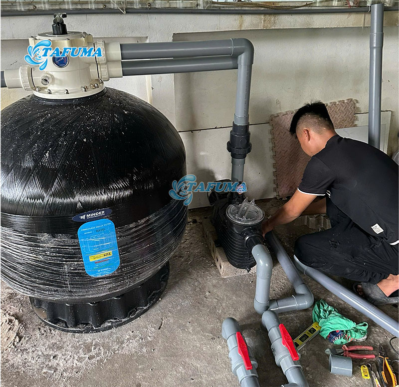 Bình lọc bể bơi Minder M đen có độ bền cao