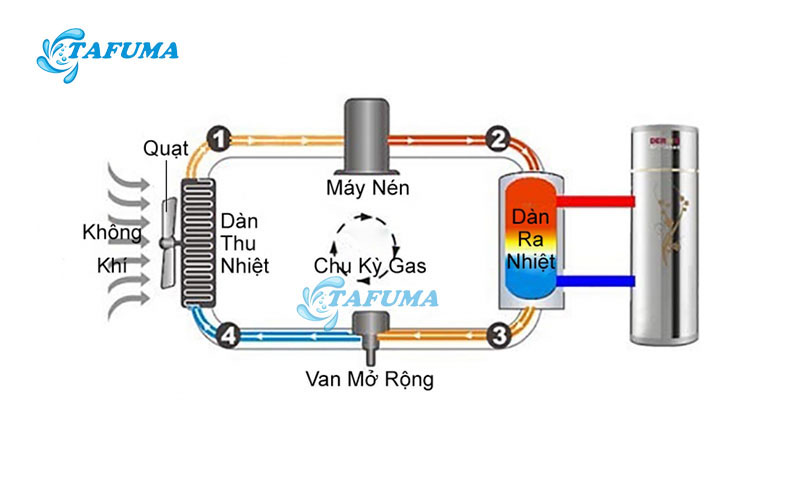 Cấu tạo của máy cấp nhiệt hồ bơi
