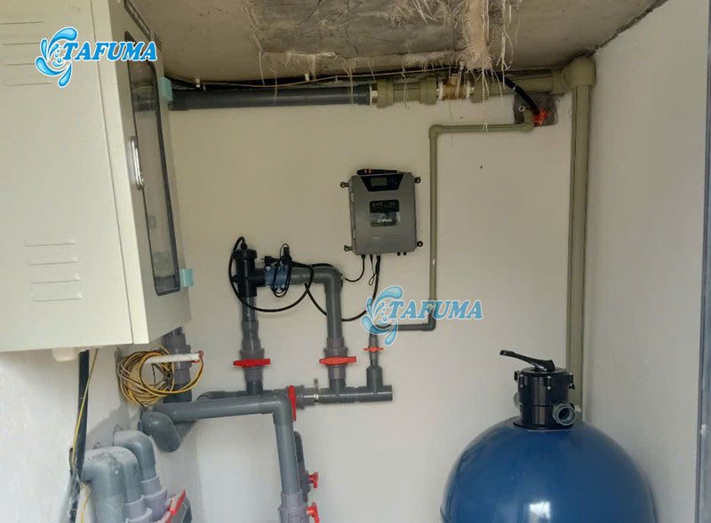 Bộ điều khiển hóa chất bể bơi giúp đo được nồng độ PH và ORP