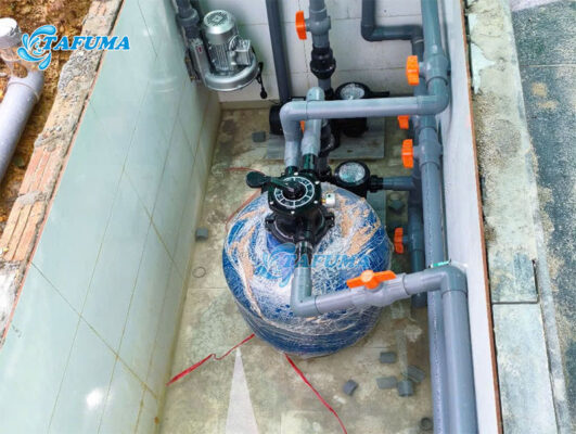 Bình lọc cát Tafuma lâu không vệ sinh, bảo dưỡng gây ảnh hưởng đến hiệu suất