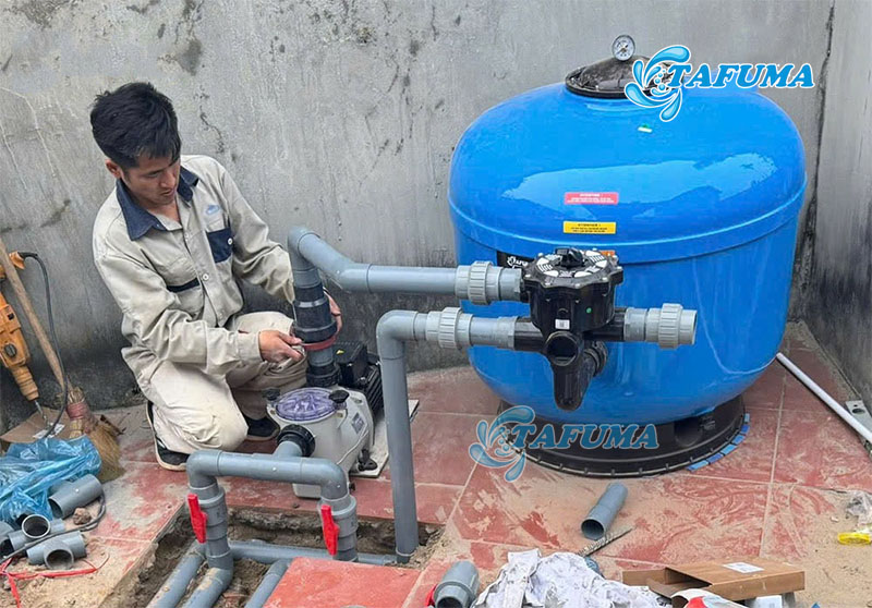 Bình lọc cát Tafuma lọc nước hiệu quả tốt