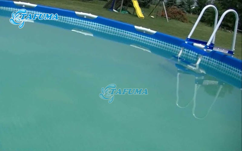 Nước bể bơi bị đục dù vẫn lọc nên rửa ngược bình lọc ngay