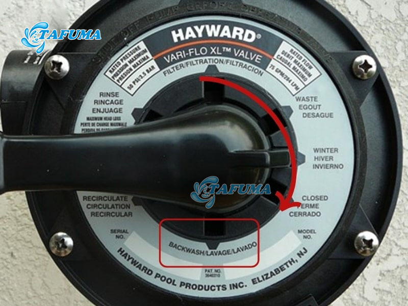 Xả ngược bình lọc cát