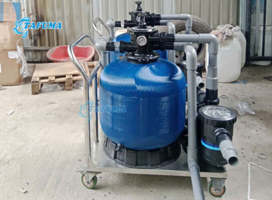 Bình lọc cát trong bộ vệ sinh 3 món